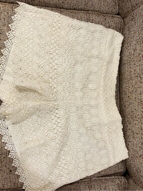 LOFT Cream Lace Shorts